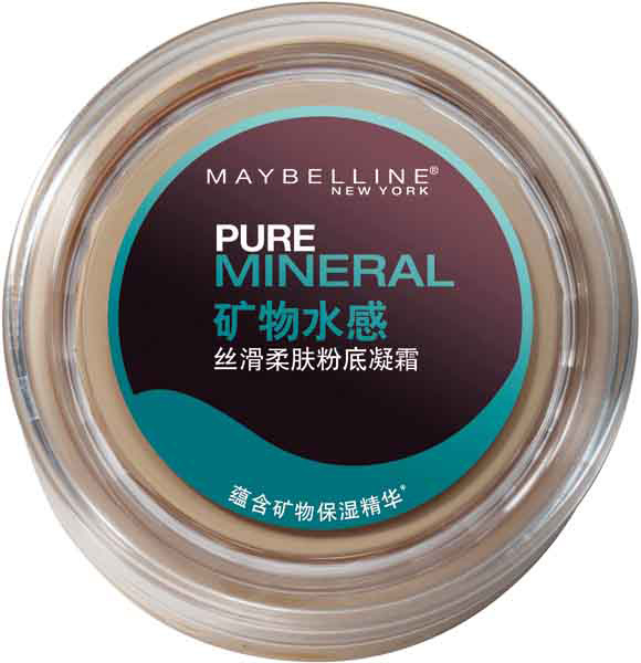 美宝莲纽约推出矿物水感丝滑柔肤粉底凝霜